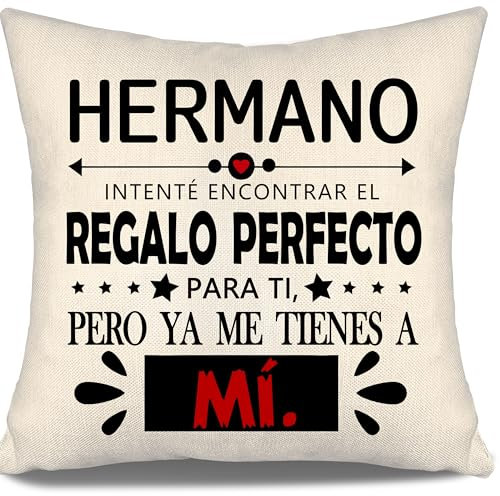 Aosumin Hermano Encontrar Fundas de Cojn Divertido Regalo Cumpleaos Hermanos