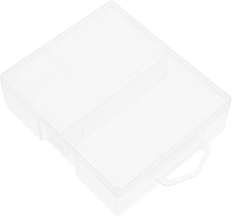 SECFOU Plastic Battery Storage Organizer Box Compact Design for Aaa Aa Batteries Lightweight and Space-saving for Home Travel and Small Item Storage