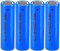 ZWDCVFGK 3.7V Li-ION Battery 2200mAh Rechargeable Batteries, for Solar Lights, Doorbell, Garden Lights Flat Head