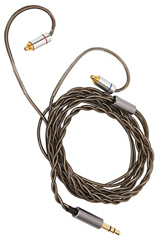 Kopfhörerkabel, Kopfhörer-Verlängerungskabel mit 3,9 Fuß Kabellänge, 3,5-mm-Stecker, Versilberter Kupferkern, Upgrade-Draht, Kopfhörer-Drahtkabel für IE300, IE600, IE900, 3,9 Fuß