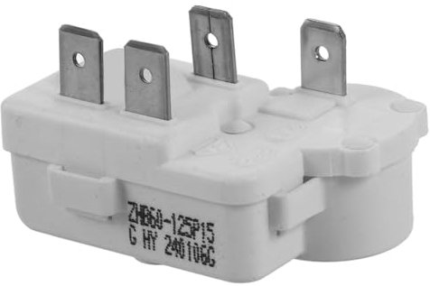 SHINEOFI 2pcs Refrigerator Compressor Starter Relay with Built Overload Protector Ptc Relay Replacement for Freezer Models Durable and Easy to Install Freezer Accessories