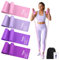 Fokky Fitnessbänder, Widerstandsbänder 4er-Set, Latexfrei Resistance Bands Set für Damen & Herren, 2M Lange Gymnastikband für Yoga, Pilates, Physiotherapie, Workout