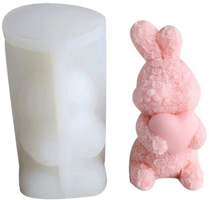 Rdxanc Molde de vela de Pascua para hacer velas, jabón, yeso, adorno de Pascua, San Valentín