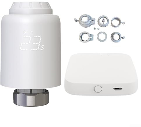 For Zigbee Radiator Thermostat Valve for Smart Home App Controlled with Energy Saving Features and User Friendly Interface