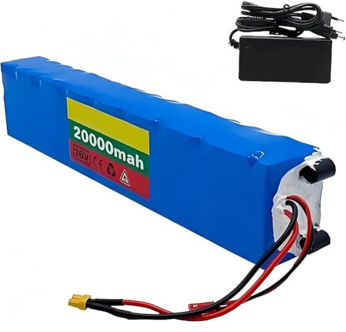 Batteria Al Litio Per Bici Elettrica Da 36 V 20 Ah,Con Caricabatterie Da 42 V 2 A,Batteria Agli Ioni Di Litio M365 Per Scooter Elettrici Da Equilibrio(T)