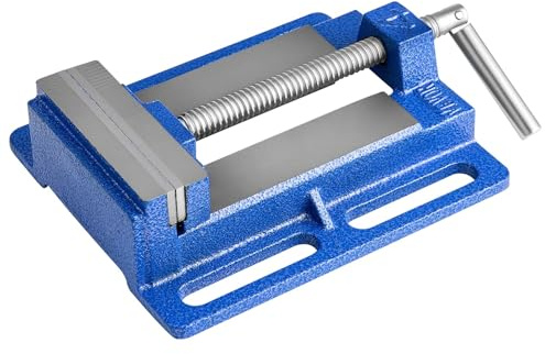 VEVOR Maskinskruvstäd, 15,24 cm bakbredd, borrmaskinsskruvstock, gjutjärnskonstruktion, arbetsbänksskruvstäd, för träbearbetning, metallbearbetning, borrning och skärning