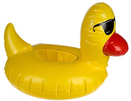 Out of the blue Canard Gonflable pour canettes Jaune 91/4180 Taille Unique