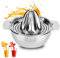 TOPINCN Manual Juicer, Hand Fruit Press Stainless Steel Portable Fruit Lemon Lime Orange Squeezer Household Juicer Strainer Dishwasher Safe