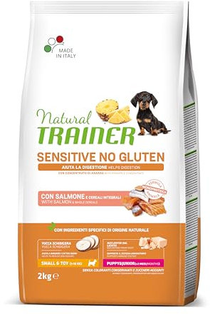 Natural Trainer Sensitive No Gluten Hundefutter für Puppy & Junior mit Lachs - 2 kg