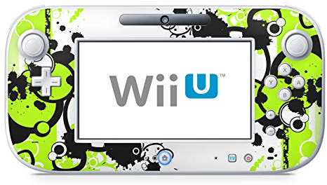Skins4u Design modding Aufkleber Vinyl Skin Klebe Folie Skins Schutzfolie für Nintendo Wii U Controller Simple Green
