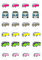24 Camper Vans edible Wafer Card pre cut Cupcake Toppers
