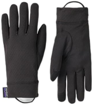 Patagonia Cap Mw Liner Gloves, Schwarz, M