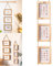 Barrageon Cadre Photo 3 PCS Photos 10.2 x 15.2 cm Corde Suspendue Affichage Mural Siamois Trois Planches en Collage Famille ​Rétro ​Décoratif Country Style - Vertical