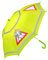 Quick Safety® Kinder Regenschirm Doppel-reflektierend. Sicher zur Schule und nach Hause. Mädchen Jungen-Schirm Ø86cm Schirmdach 262g (Lemon green)