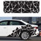 Mioloe Auto Körper Aufkleber - Freistehende Dreieck Grafik Aufkleber Vinyl, Wasserdichte Auto Seitentür Schürzen Dekoration Universal, 200x60cm (Schwarz)