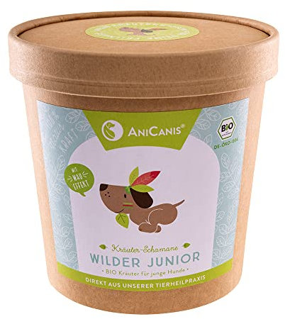 AniCanis Bio Kräutermix Wilder Junior für Hunde - Welpen & Juniorhunde Kräuter vom Tierheilpraktiker - Immunsystem - 100g