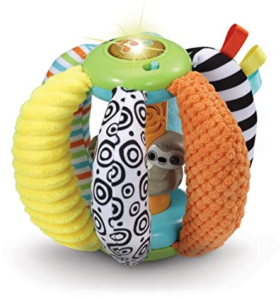 VTech-Baby Bola sensorial Asas de colores y texturas, Pelota interactiva, Juguete para bebés +6 meses, Versión ESP