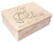 Creative Deco Erinnerungsbox Baby Personalisiert mit Namen | 40 x 30 x 14 cm | Individuelle Erinnerungskiste Geschenk zur Geburt für Mädchen und Jungen | Holzkiste mit Deckel | Farbdruck