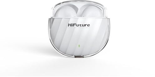 HiFuture Flybuds 3 Auricolari Bluetooth 5.3, Palestra e Sport Auricolari con 4 Microfoni Integrati per Chiamate, Ambientale Cancellazione del Rumore, Impermeabilità IPX5 per Android e iOS