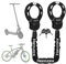 Honszex Candado Bicicleta Antirrobo, Cadena Moto, Candado Patinete Electrico con Llaves, Candado de Cadena Multicolor de 36,22 Pulgadas, Accesorios para Bicicletas Eléctricas y Scooters Eléctricos