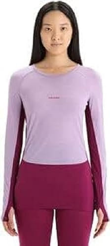 Icebreaker ZoneKnit Sweatshirt Nightshade/Electronpnk/Cb M
