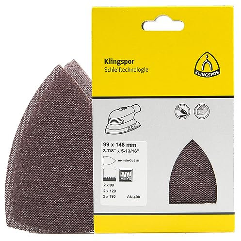 Klingspor AN 400 Gitterbügeleisen / Set, 99 x 148 mm, SB-verpackt im Reiter