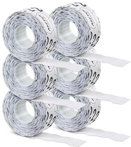 Preisauszeichner Etiketten SATO Judo (26x16 mm, 2-zeilig, 6.000 Stück, weiß, permanent, Preisetiketten