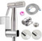 Kit per bidet con doccetta a 2 modalità in acciaio inox, per bidet, WC, doccia, con deviatore a 2 vie, tubo flessibile da 1,5 m e supporto per doccetta