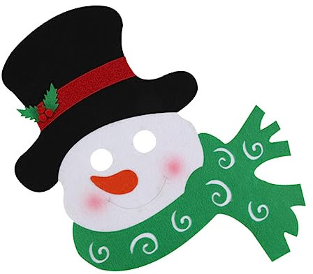 Toyvian Masken Für Weihnachtsfeiern Schneemann-kostüm-maske Weihnachtsmaske Verkleiden Weihnachtsfeier Masken Weihnachtsmasken Weihnachts-gesichtsmaske Kind Weihnachten Bilden