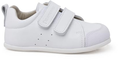 Pisamonas Zapatillas Blanditas Piel Doble Cierre Adherente Talla 23 Color Blanco