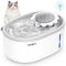 NPET Trinkbrunnen für Katze, 2L Katzenbrunnen mit LED-Licht, ultraleiser automatischer Haustiertrinkbrunnen für Katzen und Hunde