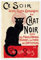 Chat Noir I Poster von Théophile-Alexandre Steinlen 20 x 30 cm Beige Wandbilder Wanddeko