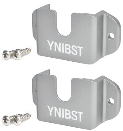 YNIBST 3 in 1 Holder Mount for Handheld Radios and Microphones, Stand with Adhesive and Screws Fixation (Tarnish, 2pcs)