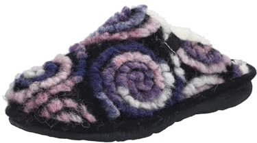 Josef Seibel Damen Pantoffeln Lille 09, Frauen Hausschuhe,Weite G (Normal),gaeste-Hausschuhe,hausschlappen,hauslatsch,lila-Multi,43 EU