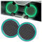 Adunsiaoto 2 Stück Getränkehalter Untersetzer Für Auto Zubehor Innenraum, Universell Automobil Getränkehalter Untersetzer, Lumineszierendes Licht Cup Pad(Unmarkiert)