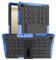 Tikyoary Case for Samsung Galaxy Tab A9 Plus A9+ SM-X210 SM-X215 SM-X216 SM-X218 11 Inch - TPU Silicone & PC Protector Protective Case Back Cover for Galaxy Tab A9 Plus,Dark blue