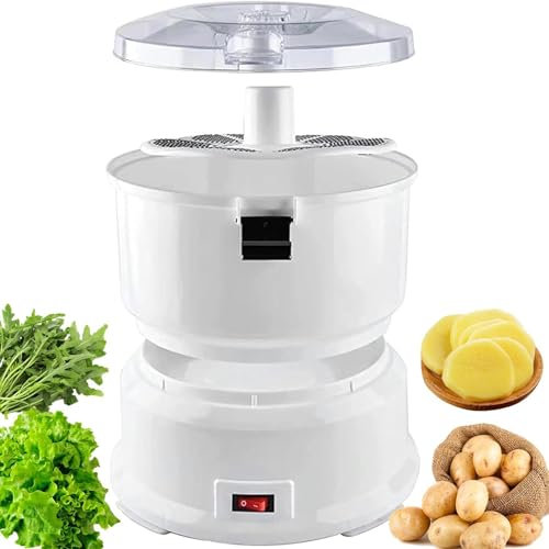 HYYKEJI Potato Rumbler Peeler Machine, Multifunctional Electric Potato Peeler, One-Button Peeling, Quick Veg Peeling Tool, for Commercial and Home