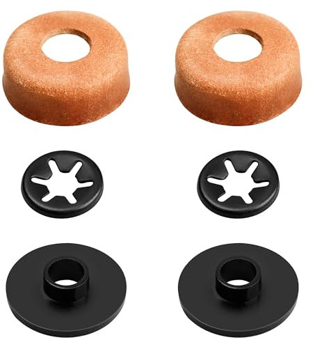 3000005094 Kompatibles Ersatz-Pumpenbecher-Set für Coleman-Laternen und Öfen – inklusive Leder-Pumpkappen, Metallmuttern und Kunststoffkappen für luftdichte Abdichtung