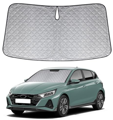 Parasol de Ventana Delantera de Coche Repuesto para Hyundai i20 2020-2024, Parasol para Parabrisas de Coche en el Interior Plegable, Protección UV Reflectante contra el Polvo