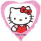 Hello Kitty Palloncino a Forma di Cuore, Rosa, 45 cm, Decorazione per Feste