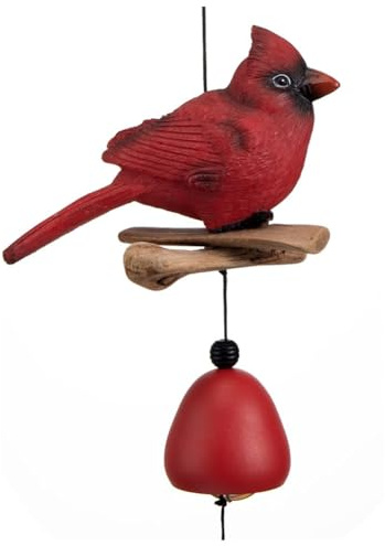 Xnuiasqe Cardinal Bird Wind Chime, Cardinal Gifts for Glory Gift, Bird Bell Chimes for Garden Backyard Church