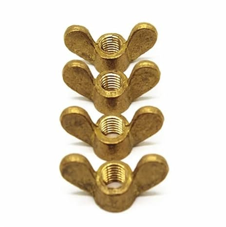5 stücke M10 M12 M14 M16 M20 Mutter Flügelmuttern Handschraube Messing(M10 5pcs)