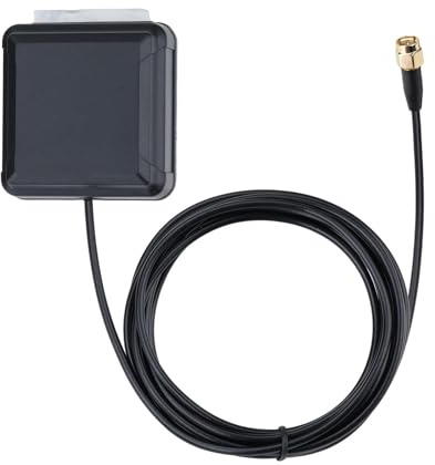 Bingfu GNSS GPS Antenne Quad-System BeiDou GLONASS Galileo, SMA-Stecker | 28 dB LNA, wasserdichte Antenne mit 3-12 V Versorgung für Fahrzeug, Drohne, Marine und IoT Tracking