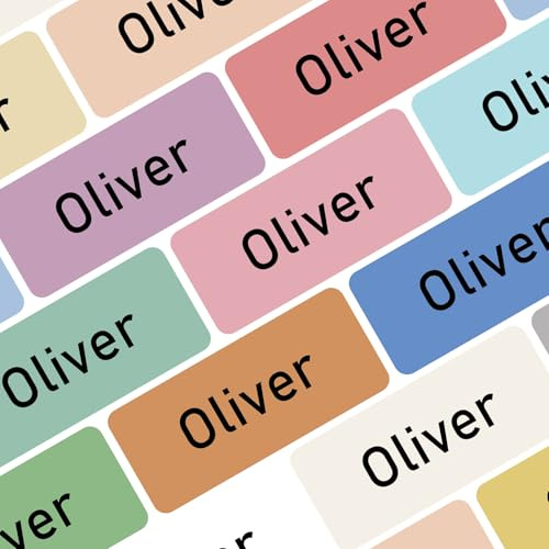 100 Etiquetas Para Ropa Personalizadas, Etiquetas Ropa Niños, Pegatinas Nombre Personalizado Para Marcar Ropa Y Objetos - Sin Planchar - Lavables A Máquina (Color)