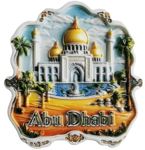 Abu Dhabi UAE-Touristen-Souvenirs, 3D-Kühlschrankmagnet, Kühlschrankdekoration, Magnet