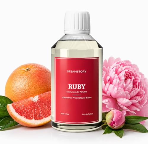 SteamStory Luxus Parfüm Ruby - Luxus Blumenduft mit Zitrusfrüchten, Rose & Bernstein - 250 ml