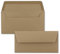 100x Kraftpapier Umschläge DIN Lang - Braun ÖKO - Nassklebung 11 x 22 cm - 120 g/m² breite Verschluss-Lasche - Recycling Papier - von NEUSER PAPIER
