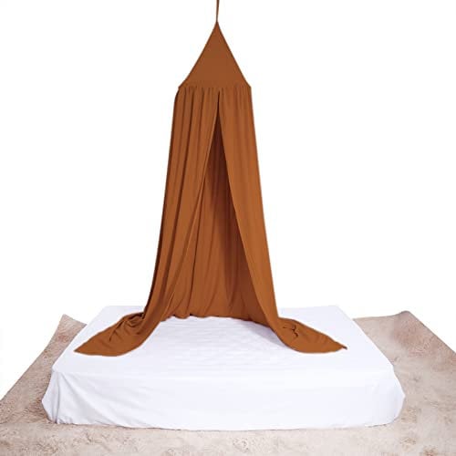 Zerodis Runde Kuppel hängen Babybett Bett Moskitonetz Baldachin Vorhang für Baby Kid Home Decor(Braun)
