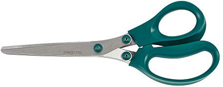 Fiskars Fransenschere, Grün/Blaugrün/Silber