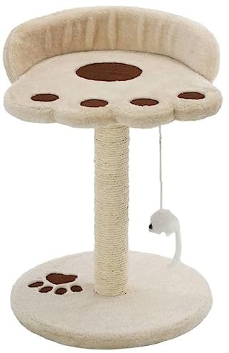 vidaXL Katzenkratzbaum Sisal 40cm Beige Braun Kratzbaum Katzenbaum Kletterbaum